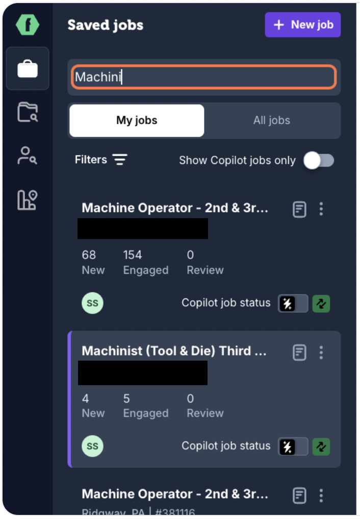 Searching for an ATS job by Req ID